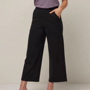 BLDWN Baldwin KC 'Winnie' Black Culottes Wide Leg Cropped Trousers Sz 6